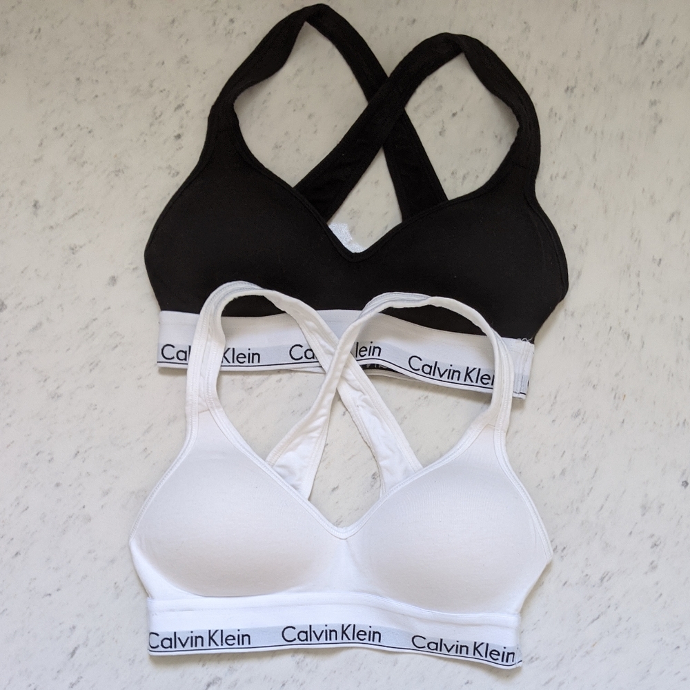Black Calvin Klein Modern Cotton Bralette